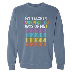 100 Days Of School 100th Day Of School Garment-Dyed Sweatshirt