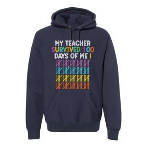 100 Days Of School 100th Day Of School Premium Hoodie