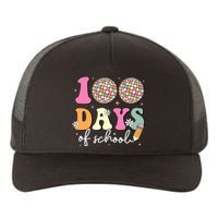 100 Days Of School Teachers Retro Disco 100th Day Of School Yupoong Adult 5-Panel Trucker Hat