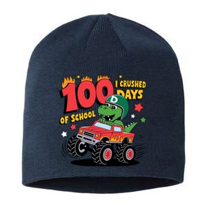 100 Days Of School Monster Truck 100th Day Of School Trex Sustainable Beanie