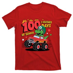 100 Days Of School Monster Truck 100th Day Of School Trex T-Shirt