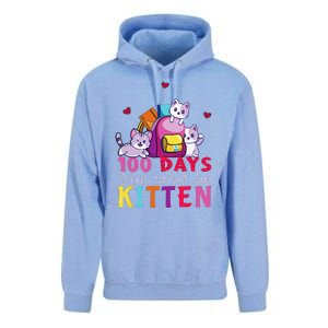 100 Days Of School You Must Be Kitten Funny Students Unisex Surf Hoodie