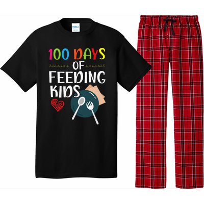 100 Days Of Feeding  Lunch Lady School Canteen Pajama Set