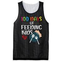 100 Days Of Feeding  Lunch Lady School Canteen Mesh Reversible Basketball Jersey Tank