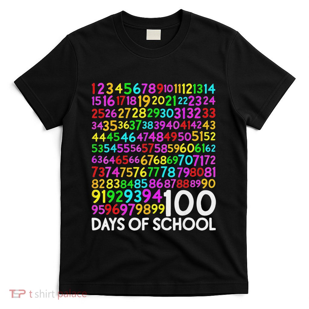 100th Day Of School Teacher 100 Days Math Numbers T-Shirt
