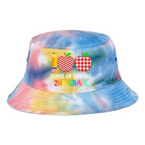 100 Days Of Loving 2Nd Grade Second Grade Teacher 100Th Day Gift Tie Dye Newport Bucket Hat