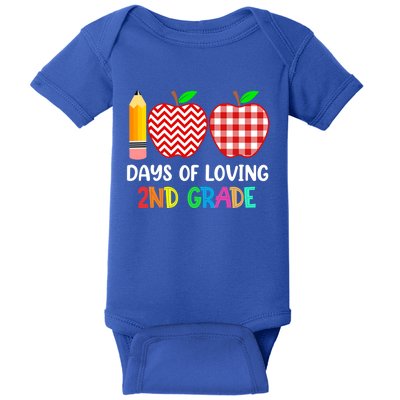 100 Days Of Loving 2Nd Grade Second Grade Teacher 100Th Day Gift Baby Bodysuit