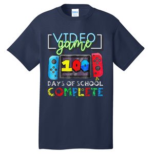 100 Days Of School Complete 100th Day Of Video Games Tall T-Shirt