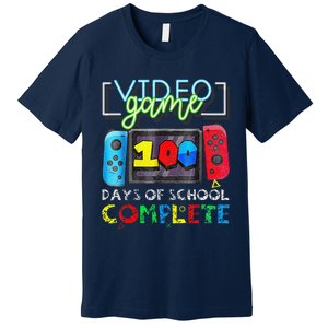 100 Days Of School Complete 100th Day Of Video Games Premium T-Shirt