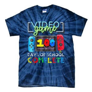 100 Days Of School Complete 100th Day Of Video Games Tie-Dye T-Shirt