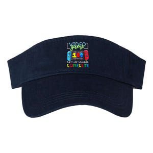 100 Days Of School Complete 100th Day Of Video Games Valucap Bio-Washed Visor