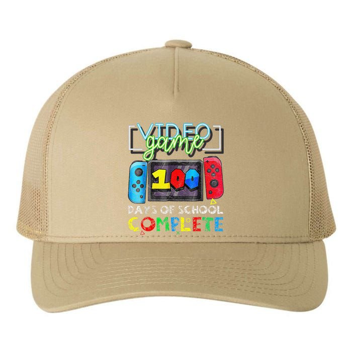 100 Days Of School Complete 100th Day Of Video Games Yupoong Adult 5-Panel Trucker Hat