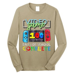 100 Days Of School Complete 100th Day Of Video Games Long Sleeve Shirt