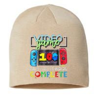 100 Days Of School Complete 100th Day Of Video Games Sustainable Beanie