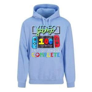 100 Days Of School Complete 100th Day Of Video Games Unisex Surf Hoodie