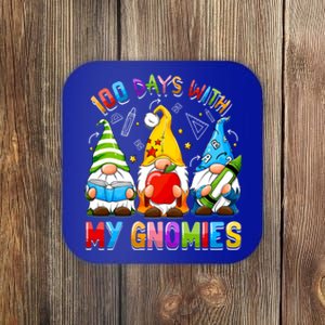 100th Day Of School Gnome Teachers Students 100 Days Smarter Gift Coaster