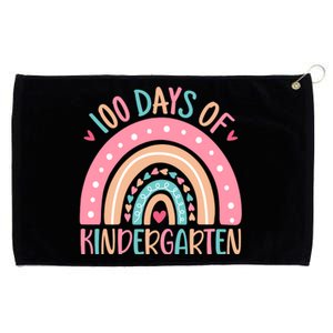 100 Days Of Kindergarten Teacher 100th Day Of School Grommeted Golf Towel