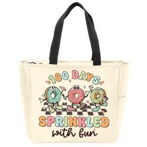 100 Days Of School Teacher Sprinkled With Fun Zip Tote Bag