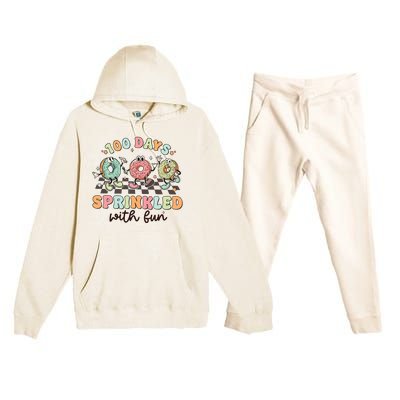 100 Days Of School Teacher Sprinkled With Fun Premium Hooded Sweatsuit Set