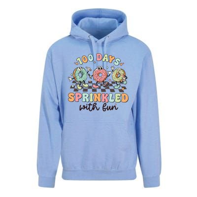 100 Days Of School Teacher Sprinkled With Fun Unisex Surf Hoodie