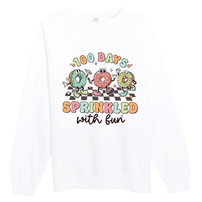 100 Days Of School Teacher Sprinkled With Fun Premium Crewneck Sweatshirt