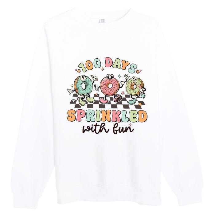 100 Days Of School Teacher Sprinkled With Fun Premium Crewneck Sweatshirt