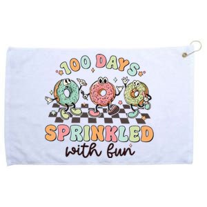 100 Days Of School Teacher Sprinkled With Fun Grommeted Golf Towel