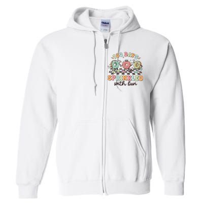 100 Days Of School Teacher Sprinkled With Fun Full Zip Hoodie