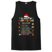 12 Days Of Dispatching Christmas Pajama X Mas Dispatcher PosiCharge Competitor Tank