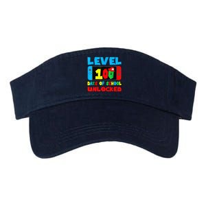 100 Days Of School 100th Day Of School Level Unlocked Valucap Bio-Washed Visor