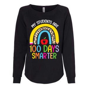 100th Day of School My Students are 100 Days Smarter Teacher Womens California Wash Sweatshirt