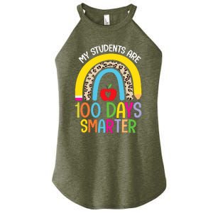 100th Day of School My Students are 100 Days Smarter Teacher Women's Perfect Tri Rocker Tank