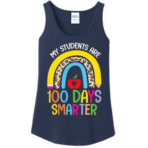 100th Day of School My Students are 100 Days Smarter Teacher Ladies Essential Tank