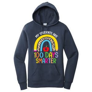 100th Day of School My Students are 100 Days Smarter Teacher Women's Pullover Hoodie