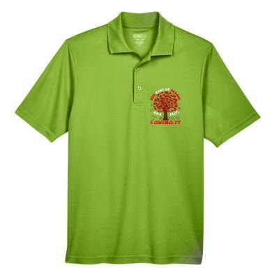 100 Days Of School And I Still Love It Tree Hearts Teacher Gift Men's Origin Performance Pique Polo