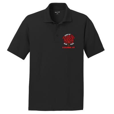 100 Days Of School And I Still Love It Tree Hearts Teacher Gift PosiCharge RacerMesh Polo