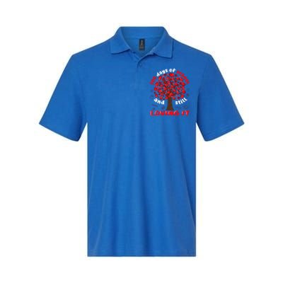 100 Days Of School And I Still Love It Tree Hearts Teacher Gift Softstyle Adult Sport Polo