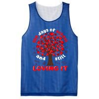 100 Days Of School And I Still Love It Tree Hearts Teacher Gift Mesh Reversible Basketball Jersey Tank