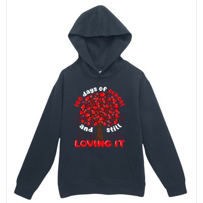 100 Days Of School And I Still Love It Tree Hearts Teacher Gift Urban Pullover Hoodie