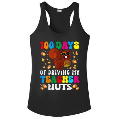 100 Days Of Driving My Teacher Nuts Squirrel Days Of School Ladies PosiCharge Competitor Racerback Tank