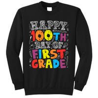 100 Days of School Design 100th Day of 1st Grade Teacher Sweatshirt