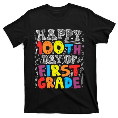 100 Days of School Design 100th Day of 1st Grade Teacher T-Shirt