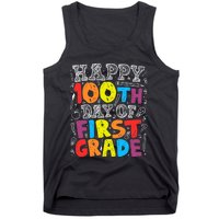 100 Days of School Design 100th Day of 1st Grade Teacher Tank Top