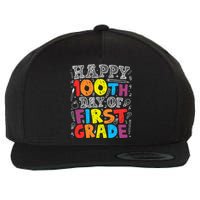 100 Days of School Design 100th Day of 1st Grade Teacher Wool Snapback Cap