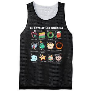 12 Days Of L&D Unit Nursing Labor & Delivery Nurse Christmas Mesh Reversible Basketball Jersey Tank