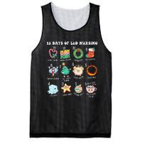 12 Days Of L&D Unit Nursing Labor & Delivery Nurse Christmas Mesh Reversible Basketball Jersey Tank