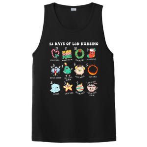 12 Days Of L&D Unit Nursing Labor & Delivery Nurse Christmas PosiCharge Competitor Tank