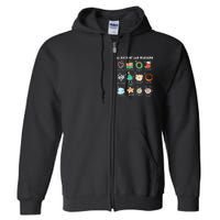 12 Days Of L&D Unit Nursing Labor & Delivery Nurse Christmas Full Zip Hoodie