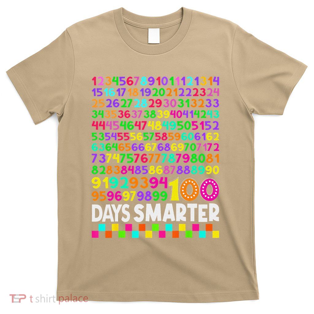 100th Day Of School Teacher 100 Days Smarter Math Numbers T-Shirt
