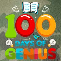100 Days Of Genius Funny 100th Days Of School Legacy Tie Dye Trucker Hat